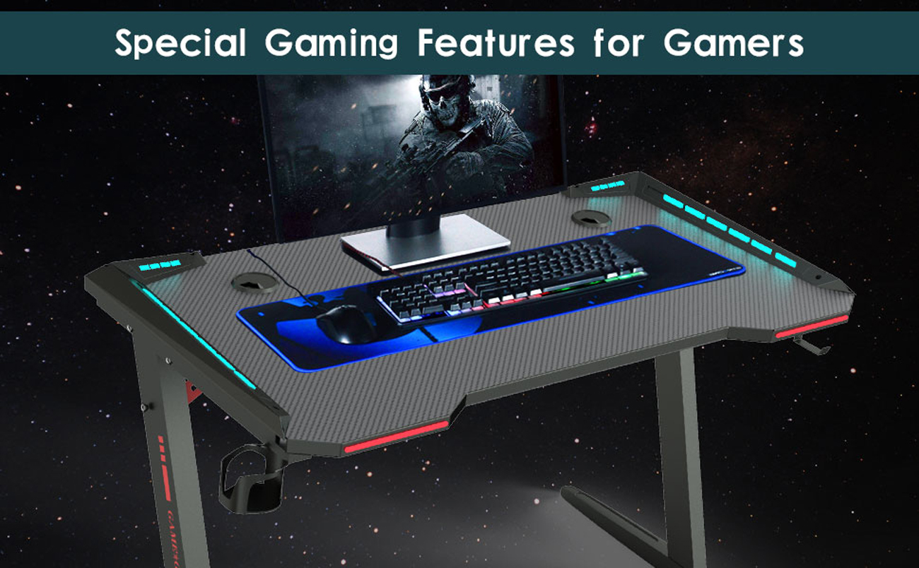 Large PC Computer Gaming Desk